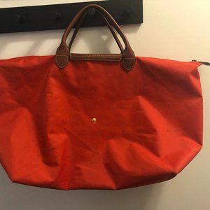 Orange Weekender bag Longchamp